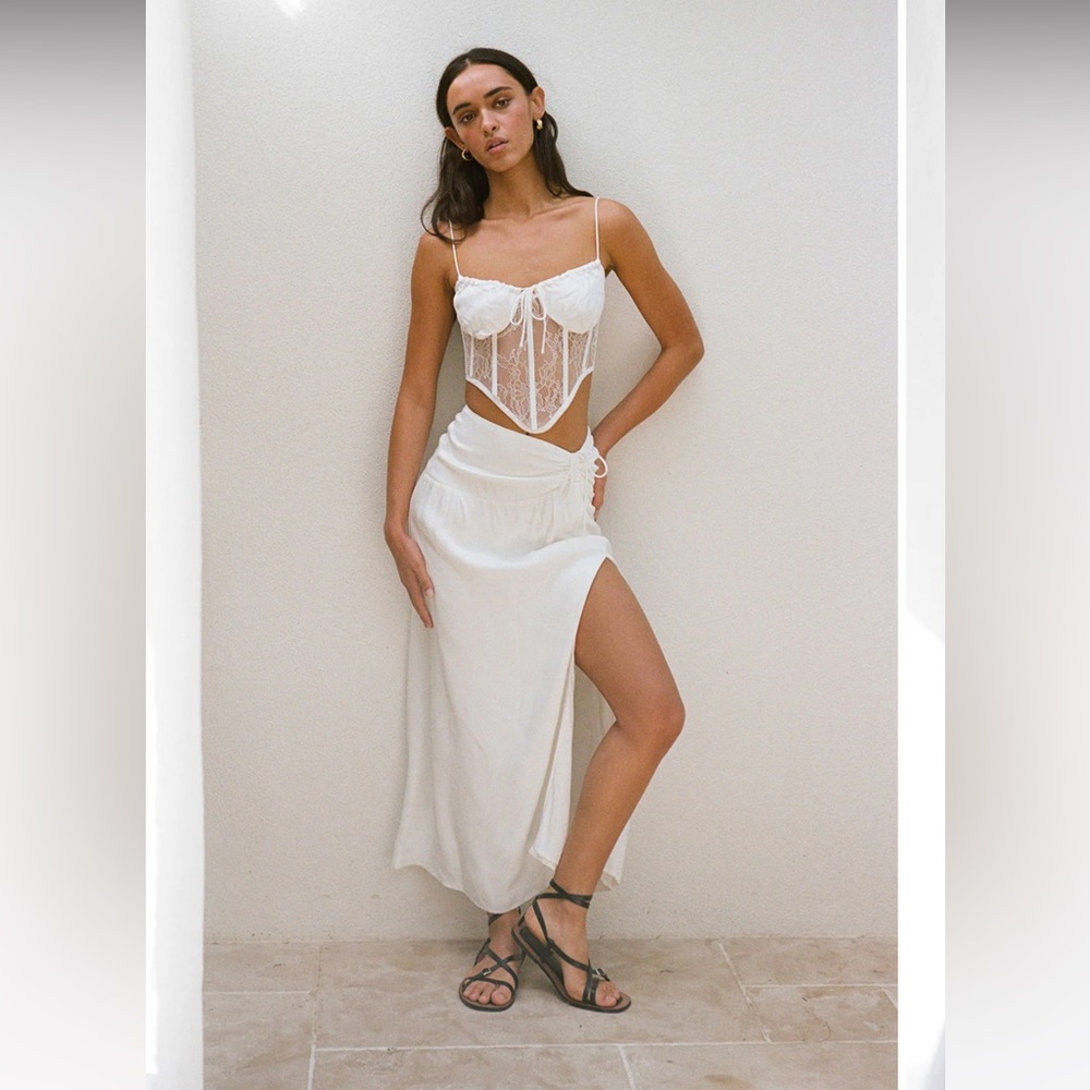 Sabo two piece set corset top and skirt